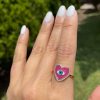 Anillo Daniela fucsia