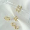 Argollas glam cristal