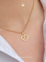 Dije 3 corazones oro - Imagen 2