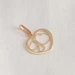 Dije 3 corazones oro