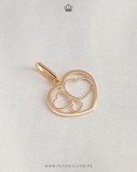 Dije 3 corazones oro