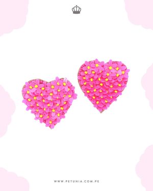 Aretes pink heart