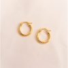 Argollas tubular oro