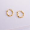 Argollas tubular oro