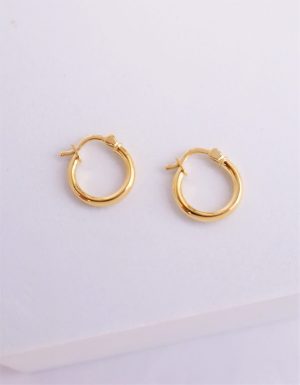 Argollas tubular oro