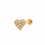 Piercing corazon cristal 7mm