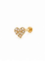 Piercing corazon cristal 7mm