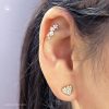 Aretes corazon cristal