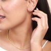 Aretes Chispa Blanco 3 mm