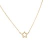 Cadena estrellita beads oro