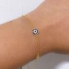 Pulsera ojo y punto cristal