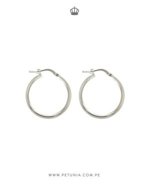 Argollas de plata 3 cm
