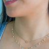 Cadena estrellita beads oro