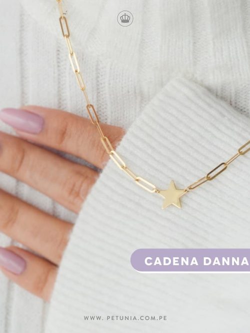 Cadena Danna estrella oro