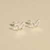 Aretes mariposa plata