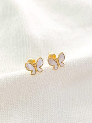 Aretes Belen mariposa-oro