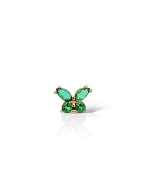 Piercing mariposa verde