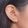Arete Chispa Mini Rosa