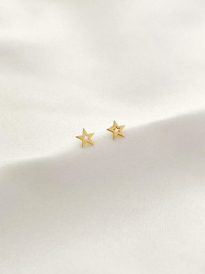 Aretes star oro