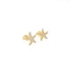 Aretes estrella de mar cristal