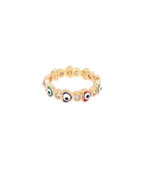 Anillo ojo multicolor