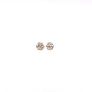 Aretes flor mini cristal
