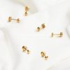 Aretes abridor bola oro