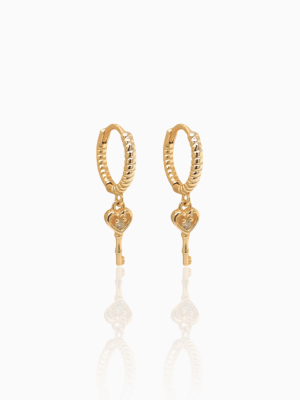 Argollas Llave Colgante