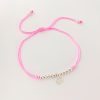 Pulsera Agustina aniversario plata rosa