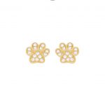 Aretes Rito cristal dorado