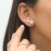 Aretes flor mini cristal