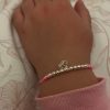 Pulsera Agustina aniversario plata rosa