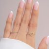 Anillo rivier completo dorado