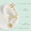 Ear cuff doble cristal