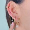 Ear cuff doble cristal