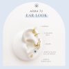 Aretes punto de luz opalo