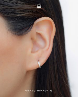 Argollas Mini Huggies Blanco