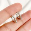 Argollas mini cristal estaca