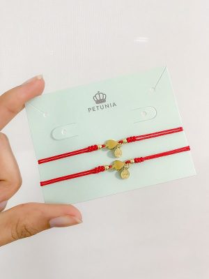 Pack Agustina love dorado rojo