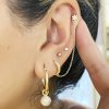 Aretes abridor bola oro