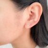 Aretes star petit cristal blanco