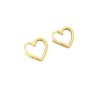 Aretes hoops heart