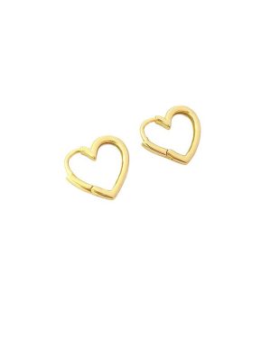 Aretes hoops heart