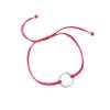 Pulsera karma plata rojo
