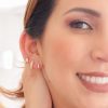 Aretes hoops heart