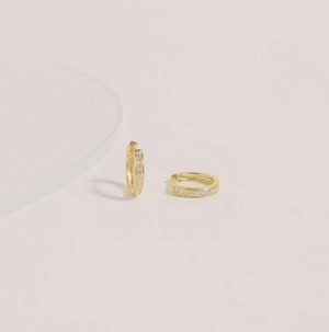 Argollas mini huggies amarillo