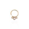 Piercing argolla trio punto de luz