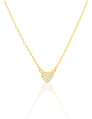 Cadena corazon cristal mini