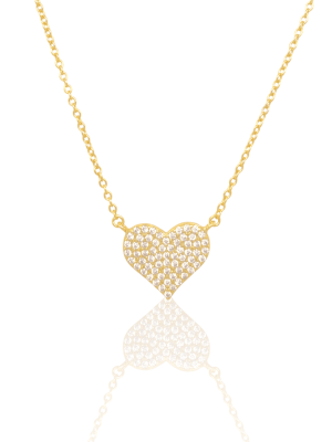 Cadena corazon cristal grande