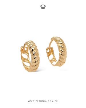 Argollas Croissant oro